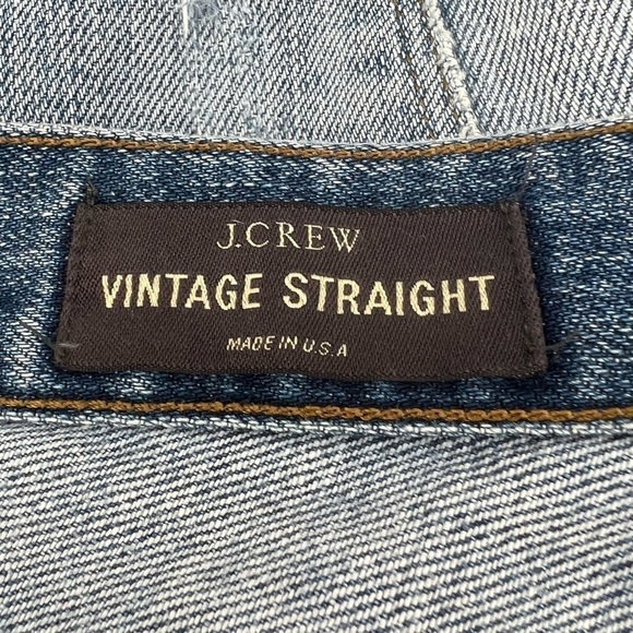 J. Crew Women's Vintage Straight Distressed Jeans Size 26 Regular - Picture 2 of 6